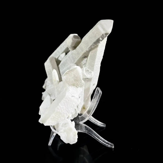 A461-Natural Inner Mongolia Candle Quartz Crystal Cluster on Matrix | Rare Quartz Mineral Specimen | Mineral Collection | 570 g | 14*12*6 cm