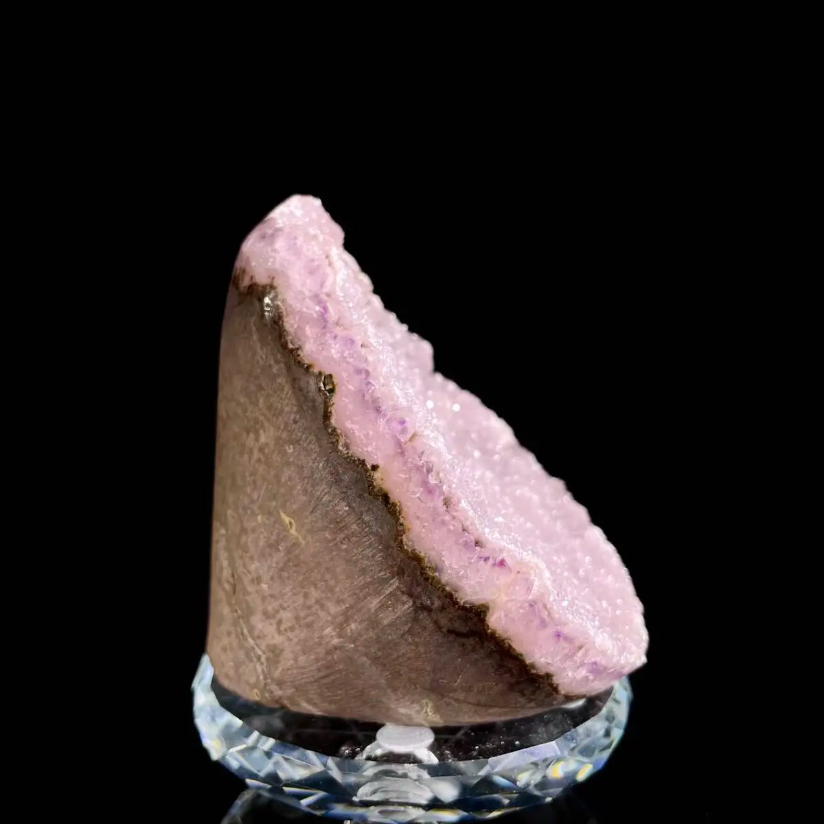 Museum Grade Natural Brazilian Rainbow Quartz Crystal Cluster with Polished Base | 420g | 8× 6.5 × 8cm | Collector Mineral Specimen | Brazil