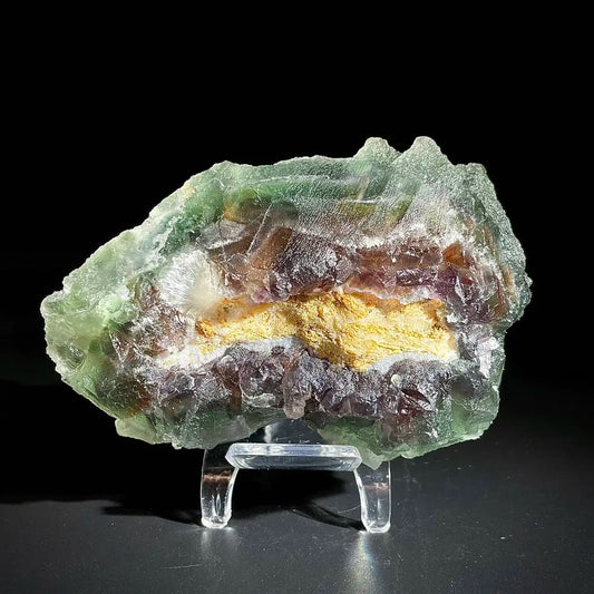 A12-Natural Green Fluorite Crystal Specimen | Hunan, China | 500g | 11*7.5*5.5cm