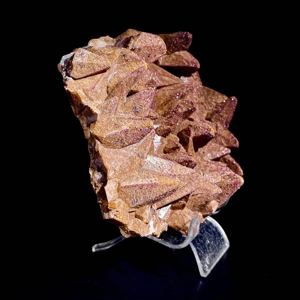 Natural Dogtooth Calcite Crystal Cluster on Matrix | Rare Carbonate Mineral Specimen | Mineral Collection | 790 g | 14*12*4 cm