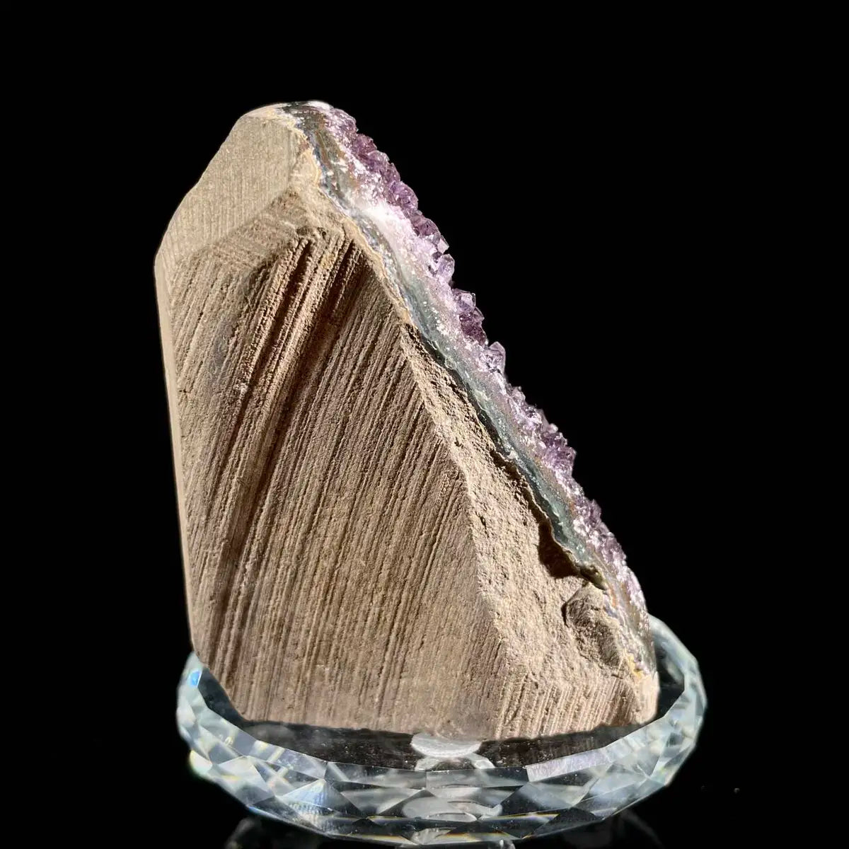 Museum Grade Natural Brazilian Rainbow Quartz Crystal Cluster with Polished Base | 300g |9*6*5 cm | Collector Mineral Specimen | Brazil