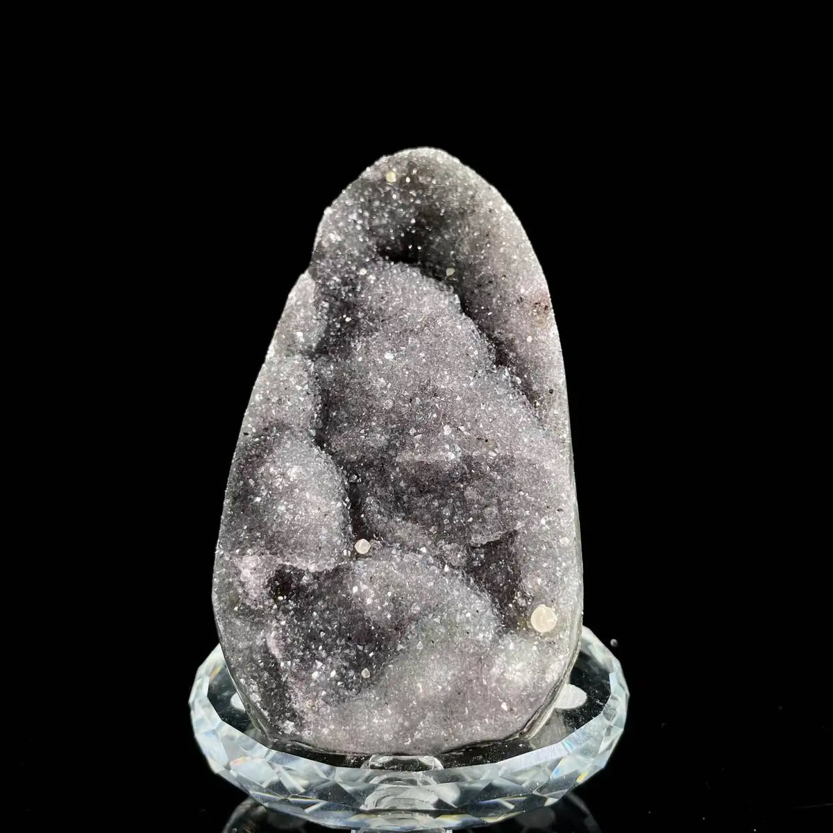 Museum Grade Natural Brazilian Rainbow Quartz Crystal Cluster with Polished Base | 350g | 9× 6.5 × 5.5 cm | Collector Mineral Specimen | Brazil
