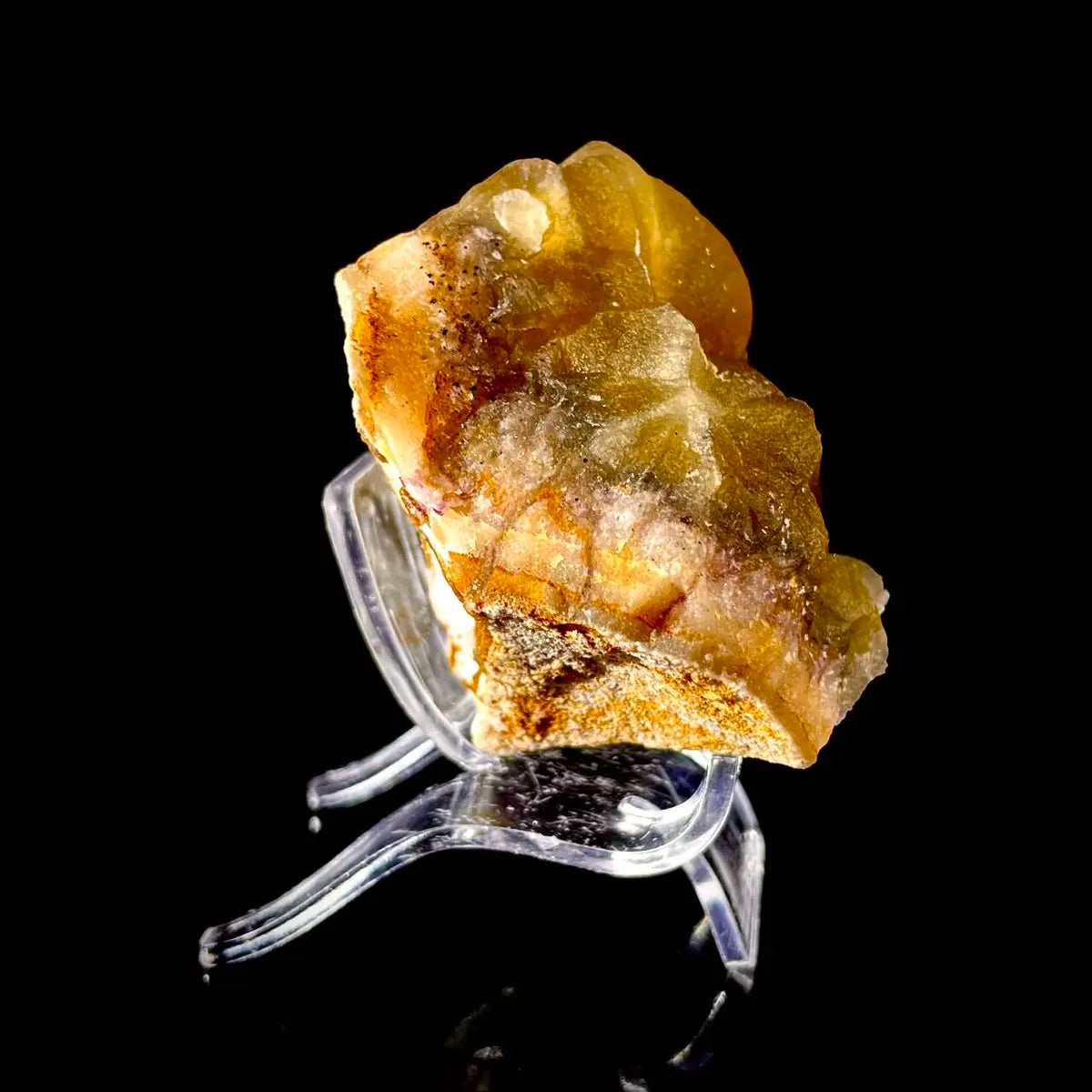 Henan Yellow Fluorite | Natural Golden Fluorite Mineral Specimen | 260 g | 9*6.5*4.5 cm