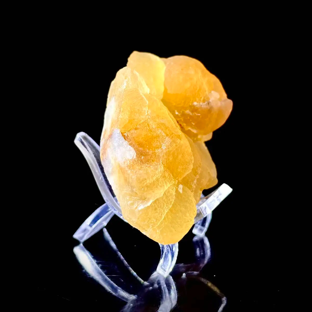 Henan Yellow Fluorite | Natural Golden Fluorite Mineral Specimen | 75 g | 6*4.5*3 cm