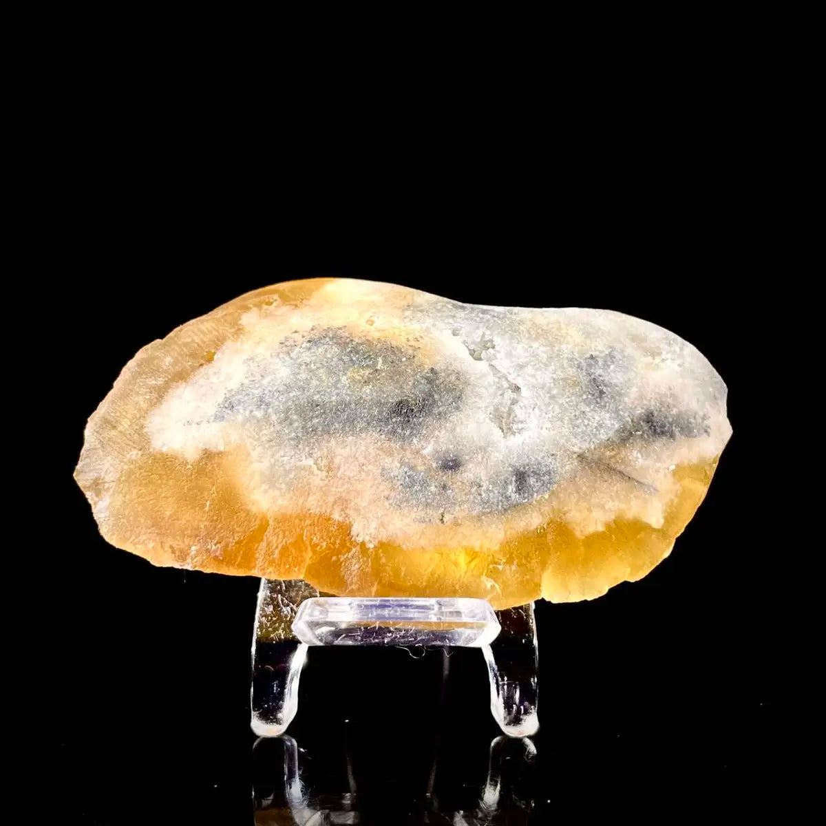 Henan Yellow Fluorite | Natural Golden Fluorite Mineral Specimen | 71 g | 7*4*1.5 cm