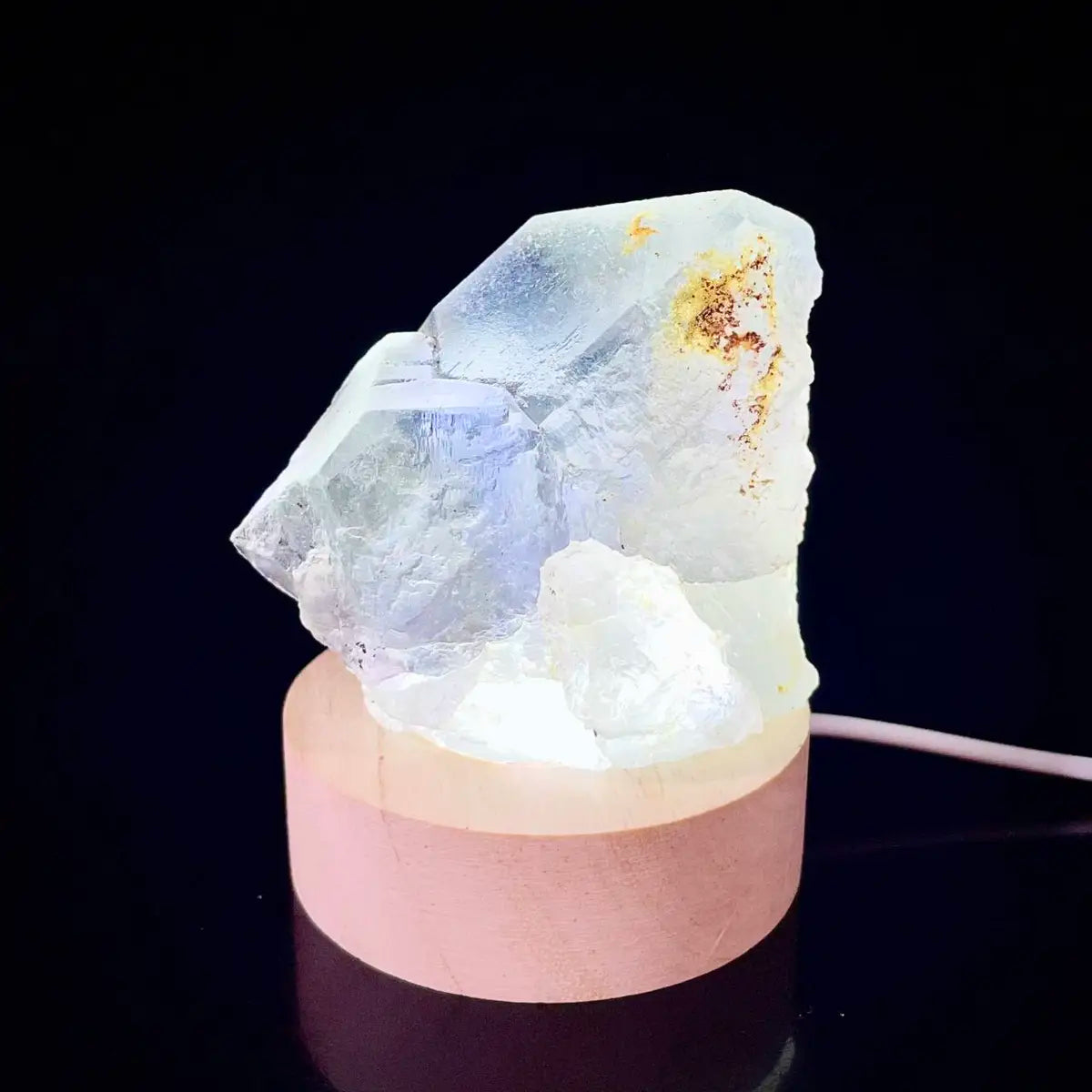 Large Translucent Green Fluorite Specimen from Hunan, China | Natural Light-Transmitting Crystal Display Piece | 240 g | 7*6*4 cm