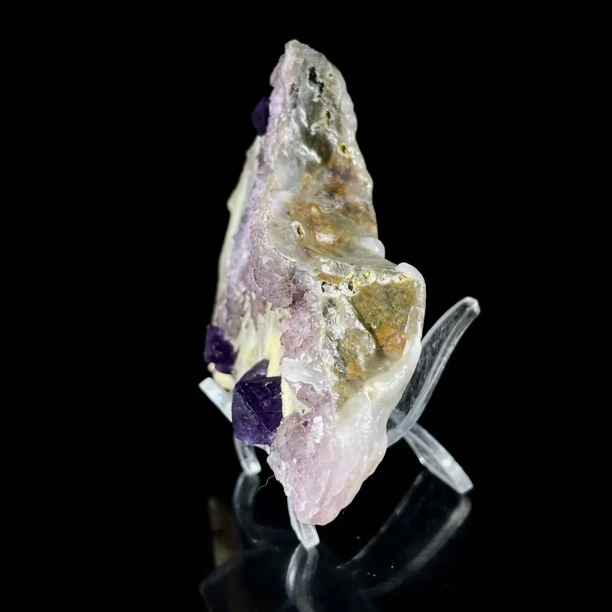 Zhejiang Octahedral Fluorite Crystal Cluster | Natural Purple Fluorite Mineral Specimen | 200 g | 11.5*8*2.5 cm