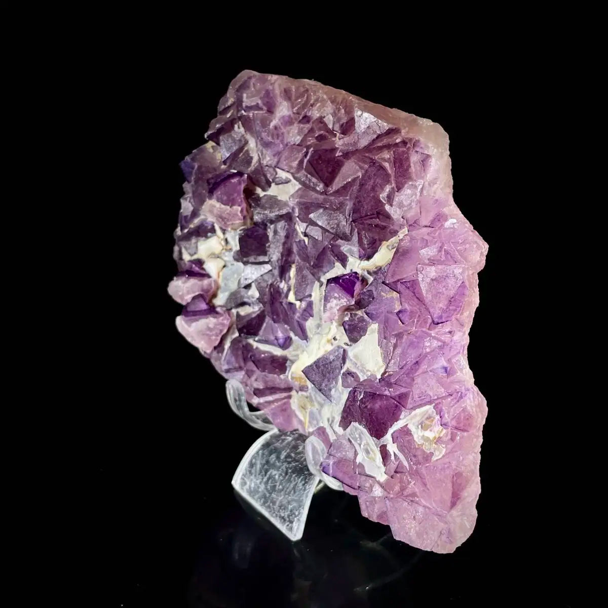 Zhejiang Octahedral Fluorite Crystal Cluster | Natural Purple Fluorite Mineral Specimen | 760 g | 15*11.5*3.5 cm