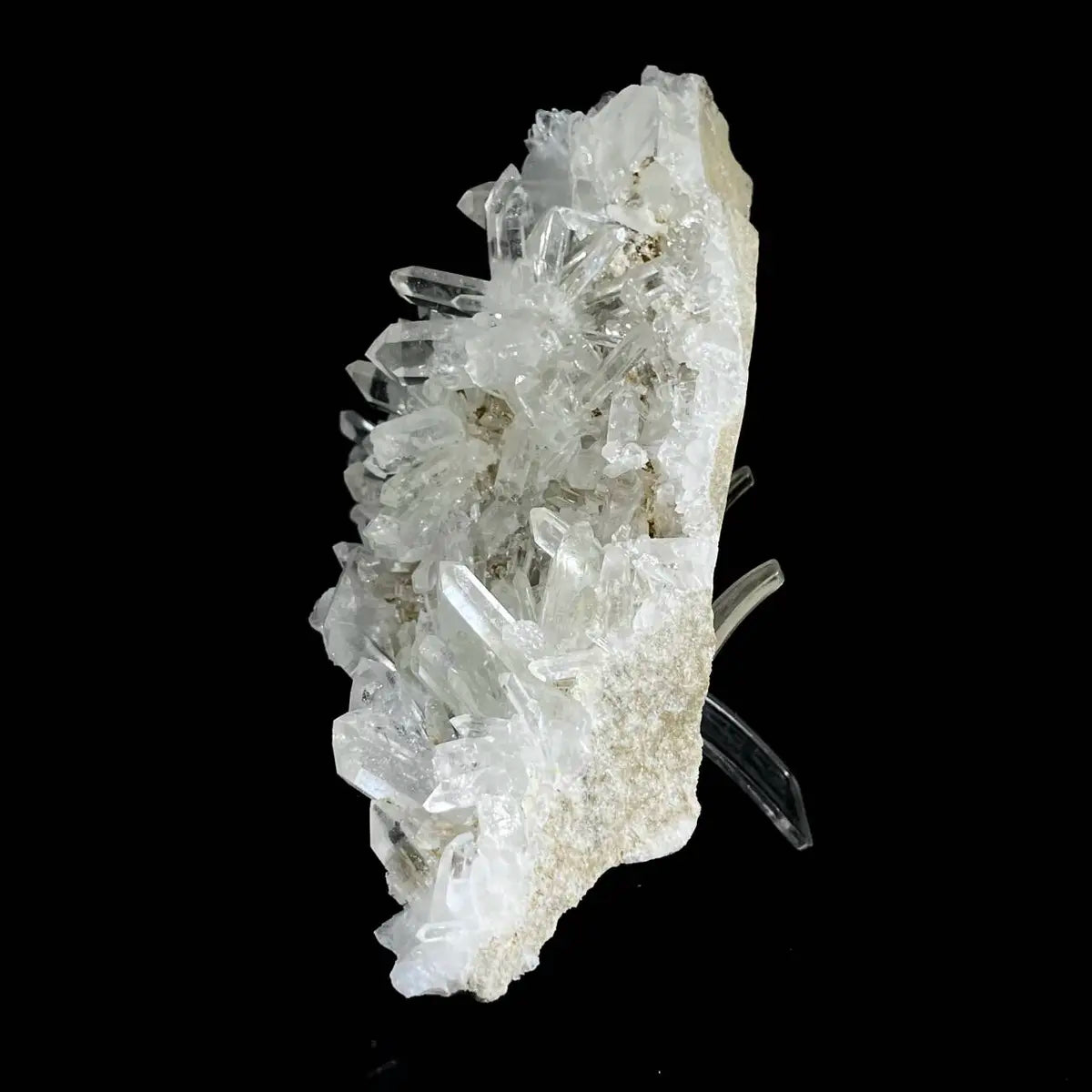 Natural Clear Quartz Crystal Cluster | Quartz Mineral Specimen | 870 g | 17.5*10.5*5 cm