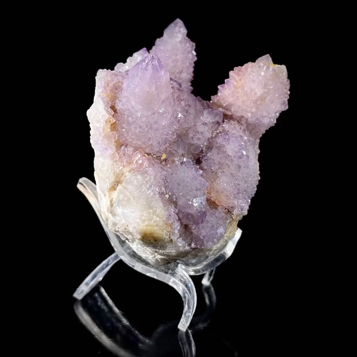 Cactus Quartz Crystal Cluster (Spirit Quartz) | Natural Quartz Mineral Specimen | 360 g | 8.5*7.5*5.5 cm
