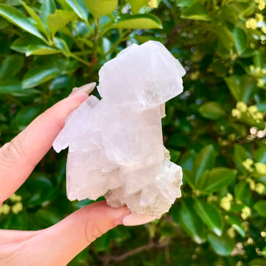 A834-Yaogangxian Pink Calcite Foliated Crystal Cluster | Natural Pink Calcite Mineral Specimen | 190 g | 10*6*5 cm