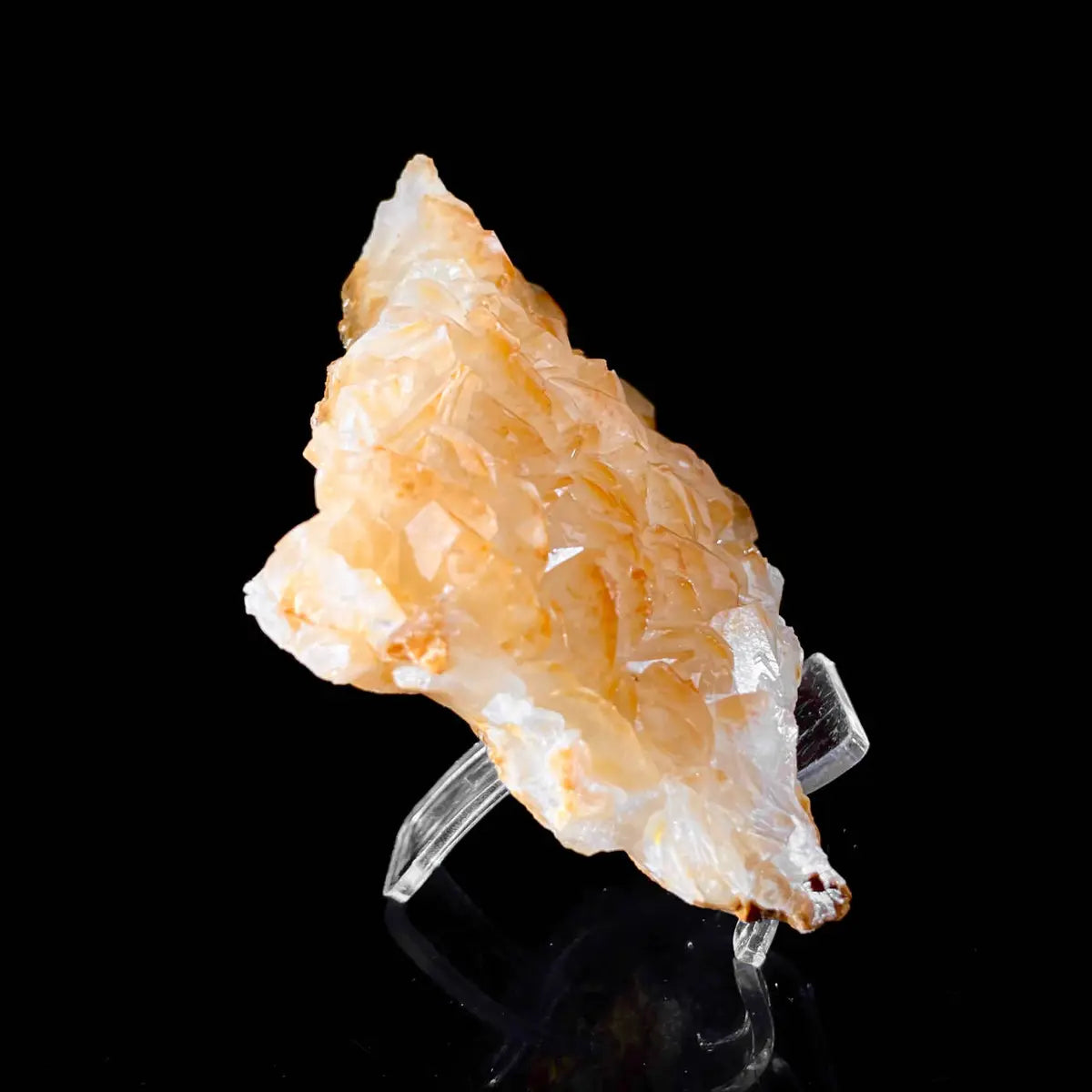 Platy Calcite Crystal Cluster | Natural Foliated Calcite Mineral Specimen | 300 g | 11*9*2 cm