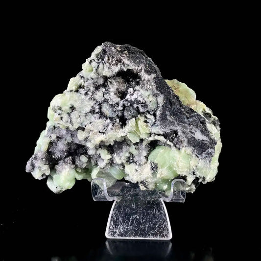 Calcite with Prehnite Association | Natural Mineral Specimen Display Piece | 630 g | 13*10*6.5 cm