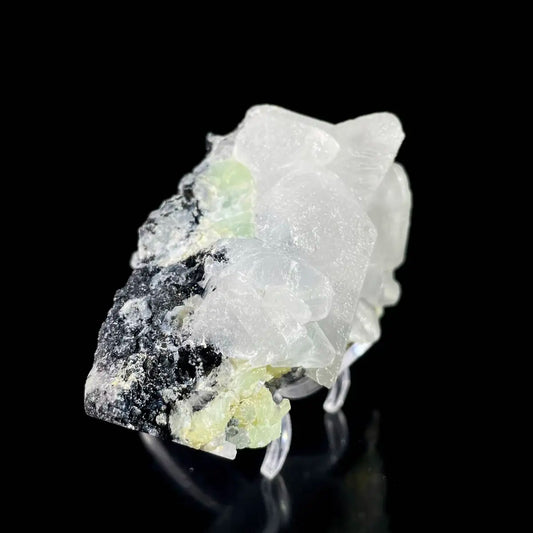 Calcite with Prehnite Association | Natural Mineral Specimen Display Piece | 390 g | 13*6*5 cm