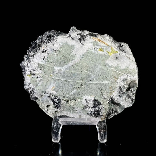 Calcite with Prehnite Association | Natural Mineral Specimen Display Piece | 260 g | 9.5*7.5*4.5 cm