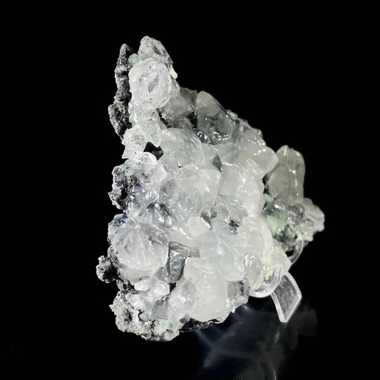 Calcite with Prehnite Association | Natural Mineral Specimen Display Piece | 550 g | 16.5*11.5*3 cm