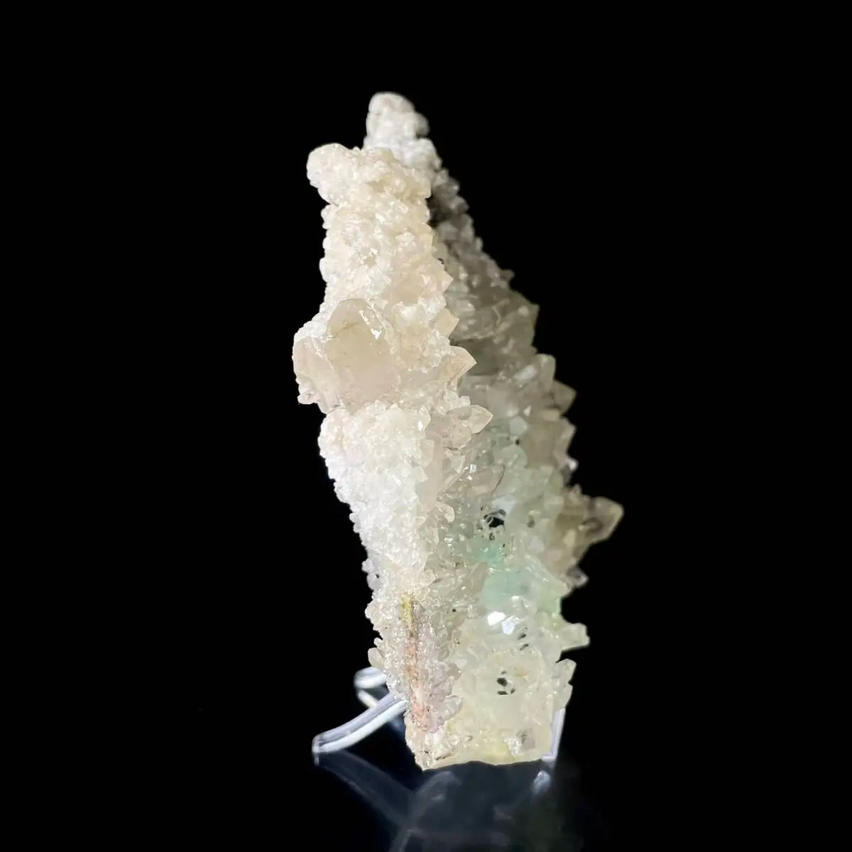 Calcite with Prehnite Association | Natural Mineral Specimen Display Piece | 800 g | 19*14.5*4 cm