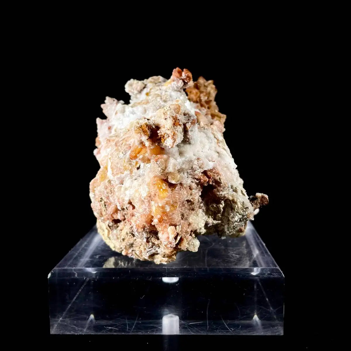 Natural Dogtooth Calcite with Selenite on Matrix | Rare Mineral Association Specimen | Mineral Collection | 830 g | 12.5*8.5*9 cm