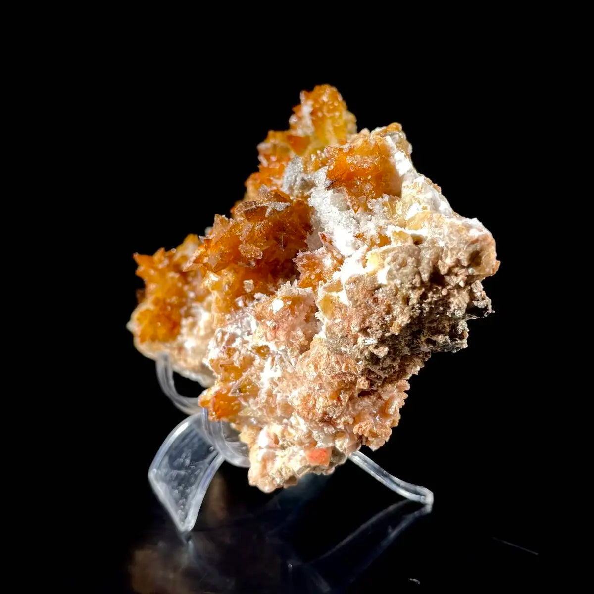 Natural Dogtooth Calcite with Selenite on Matrix | Rare Mineral Association Specimen | Mineral Collection | 630 g | 15*11.5*6 cm