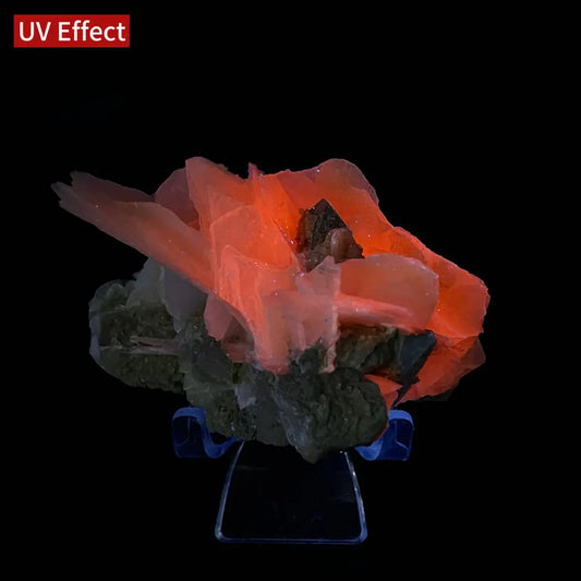 Calcite with Candle Quartz Association | Natural Mineral Specimen Display Piece | 130 g | 8*5*5 cm