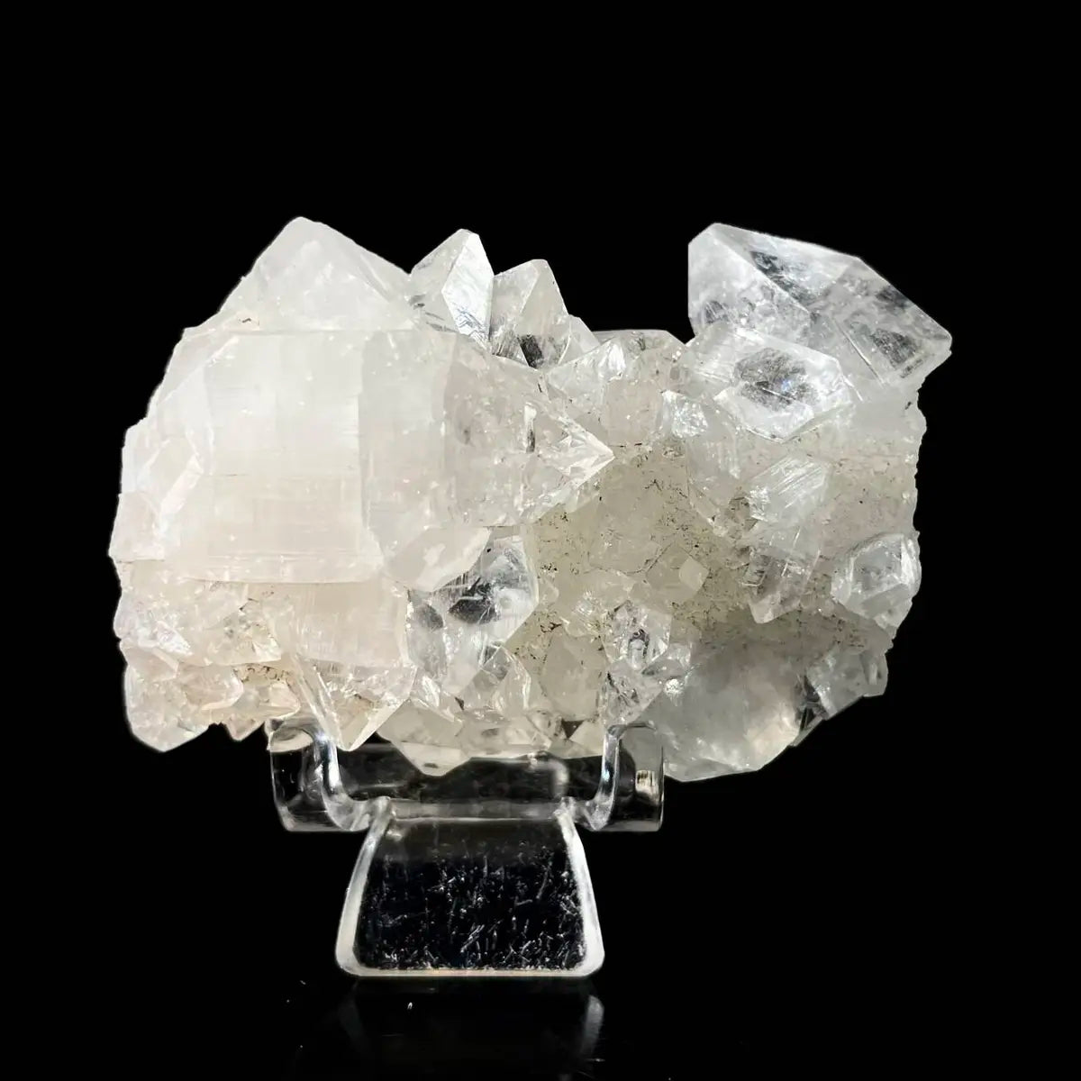 Natural Indian Diamond Aphophyllite Specimen | Rare Crystal Habit Mineral on Matrix | Collector’s Grade | 100 g | 6.5*4.5*3.5 cm