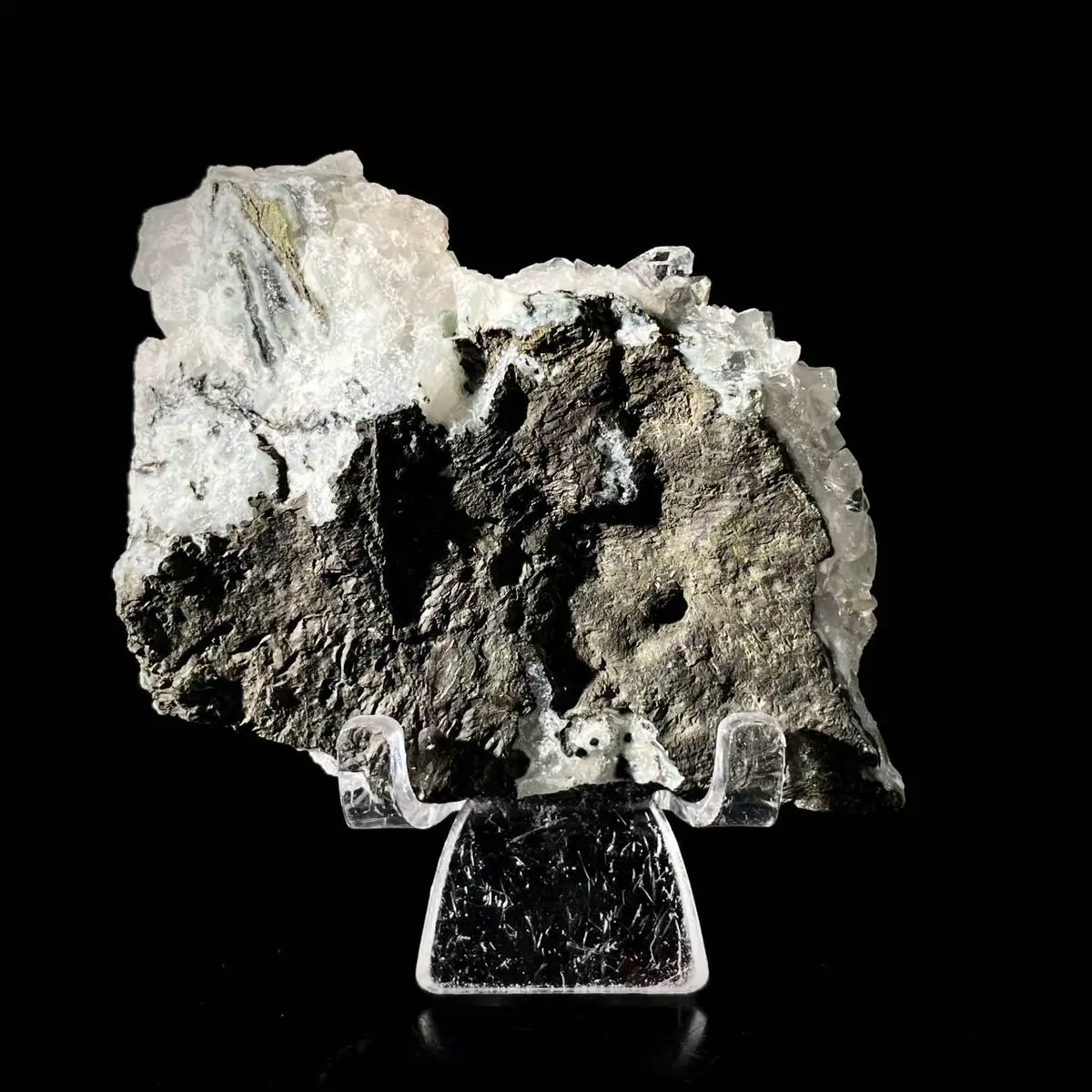 Natural Indian Diamond Aphophyllite Specimen | Rare Crystal Habit Mineral on Matrix | Collector’s Grade | 170 g | 10.5*7*3.5 cm