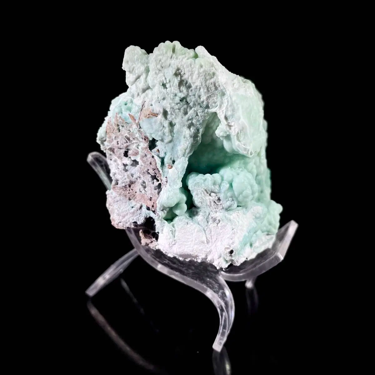Gibbsite with Hemimorphite Mineral Specimen | Natural Associated Crystal Cluster | 260 g | 9.5*6.5*5 cm