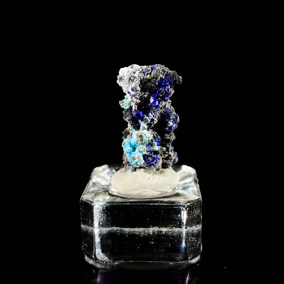 Azurite with Gibbsite Mineral Specimen | Natural Multi-Mineral | 2.4 g | 2.5*1*1 cm