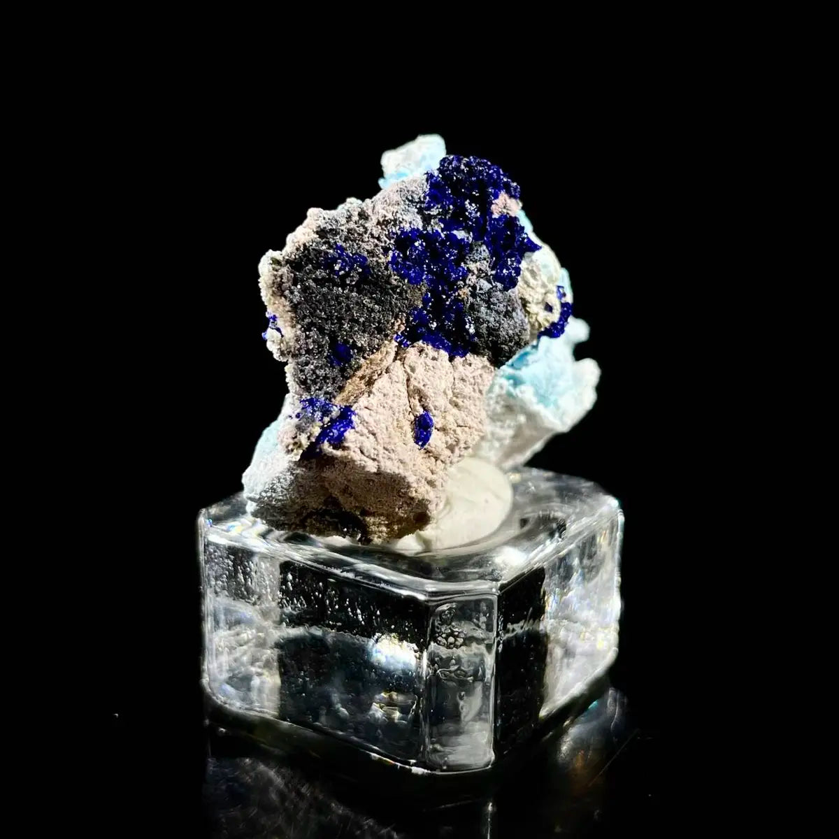 Azurite with Gibbsite Mineral Specimen | Natural Multi-Mineral | 7 g | 3.5*2.5*1.5 cm