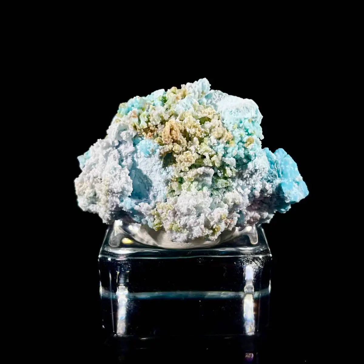 Azurite with Gibbsite Mineral Specimen | Natural Multi-Mineral | 17g | 4*2.5*2.5 cm