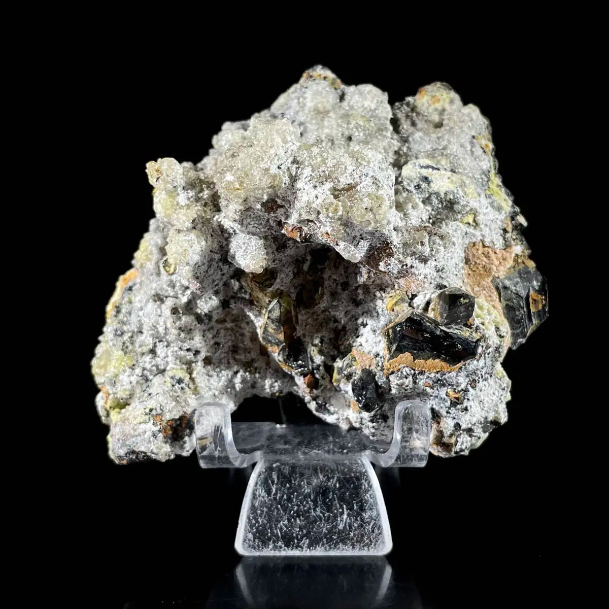 Opal Hyalite Mineral Specimen | Natural Smoky Cluster | Spherical Hydrated Calcium Silicate Formation | 230 g | 9*9*5 cm