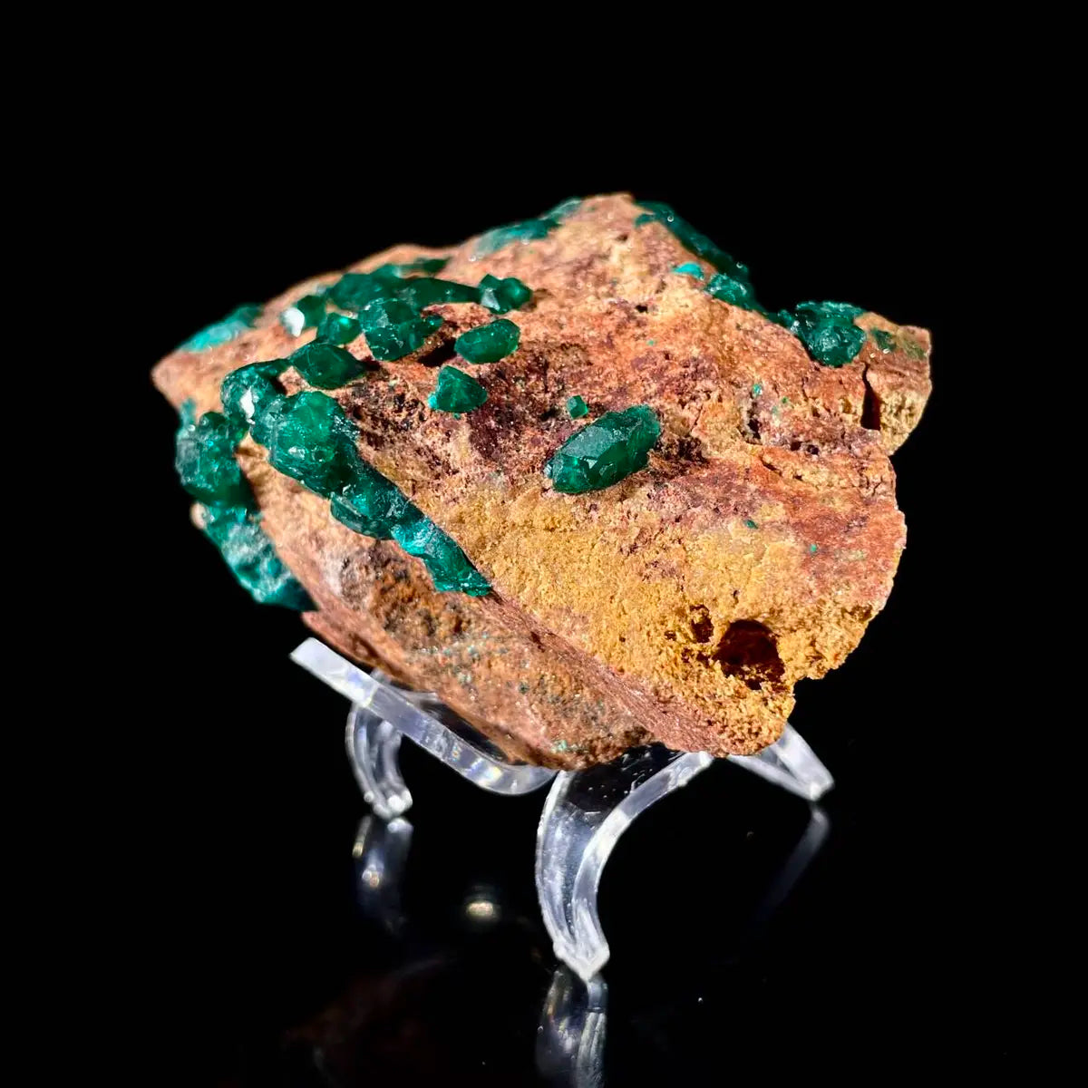 Dioptase Botryoidal Crystal Cluster | Natural Green Copper Carbonate Mineral Specimen | 230 g | 10*7*4.5 cm