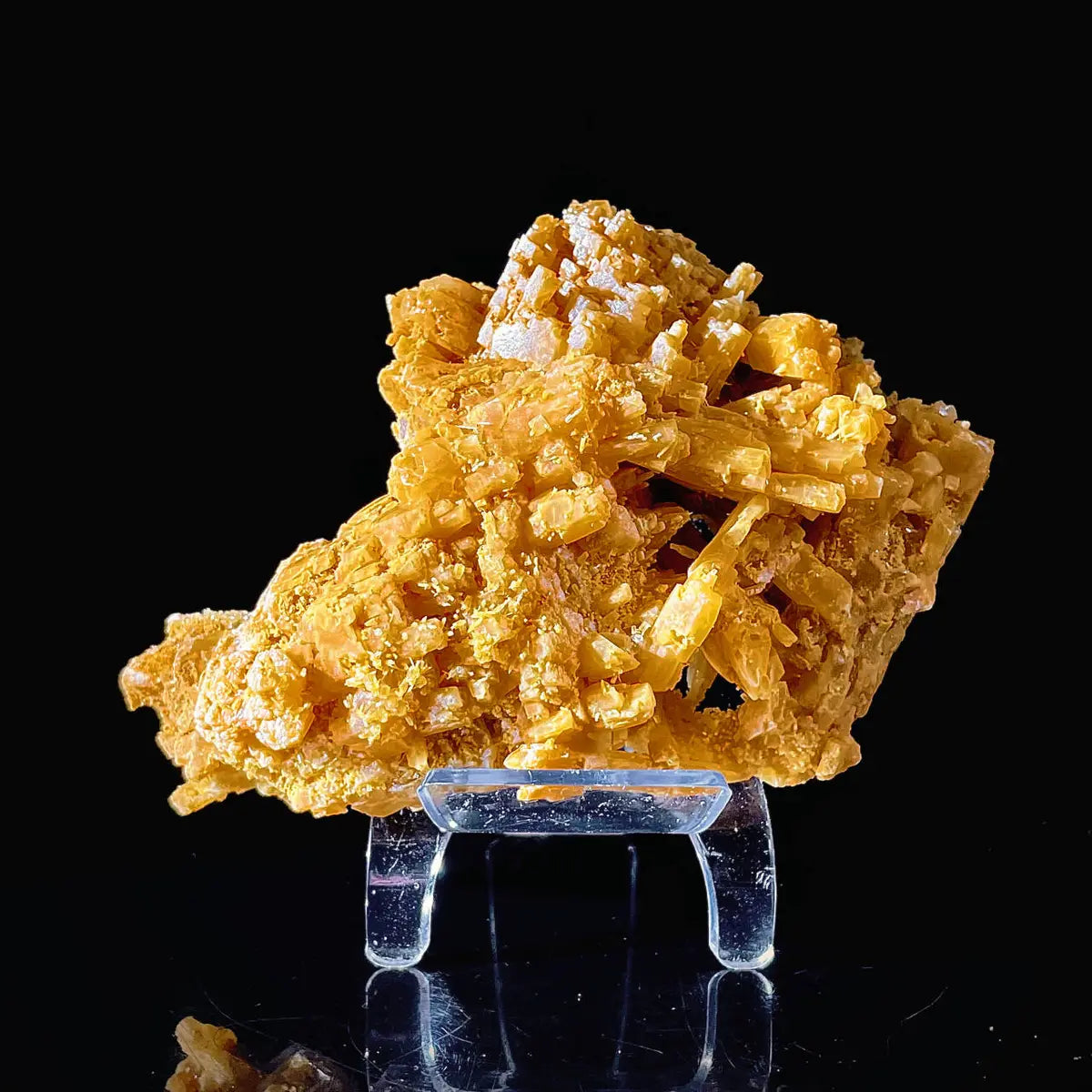 HuNan yellow calcite| Natural Calcite Mineral Specimen from China | 410 g | 13.5*9.5*6 cm