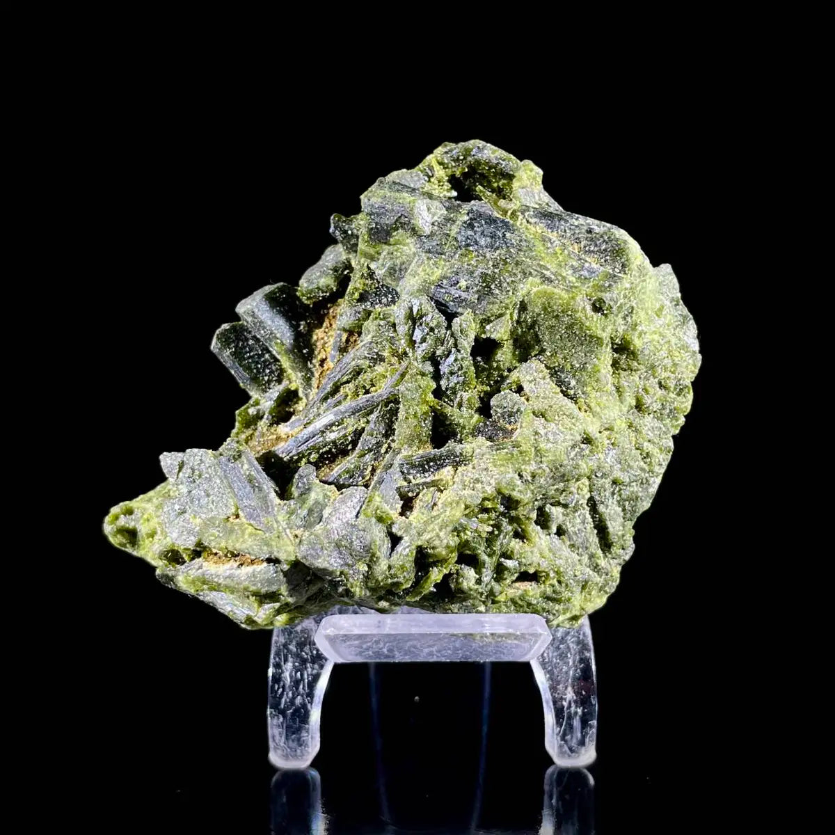 Natural Green Epidote& Tourmaline Specimen |Madagascar | 200 g | 8*6.5*4 cm