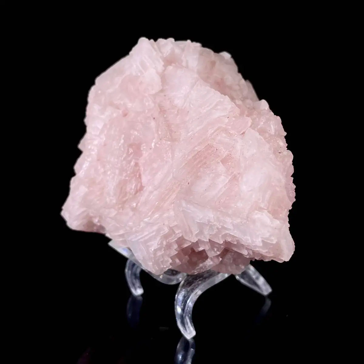 Pink Halite | Natural Bladed Halite Mineral Specimen | Rose-Form Crystal Formation | 340 g | 12*9*6 cm