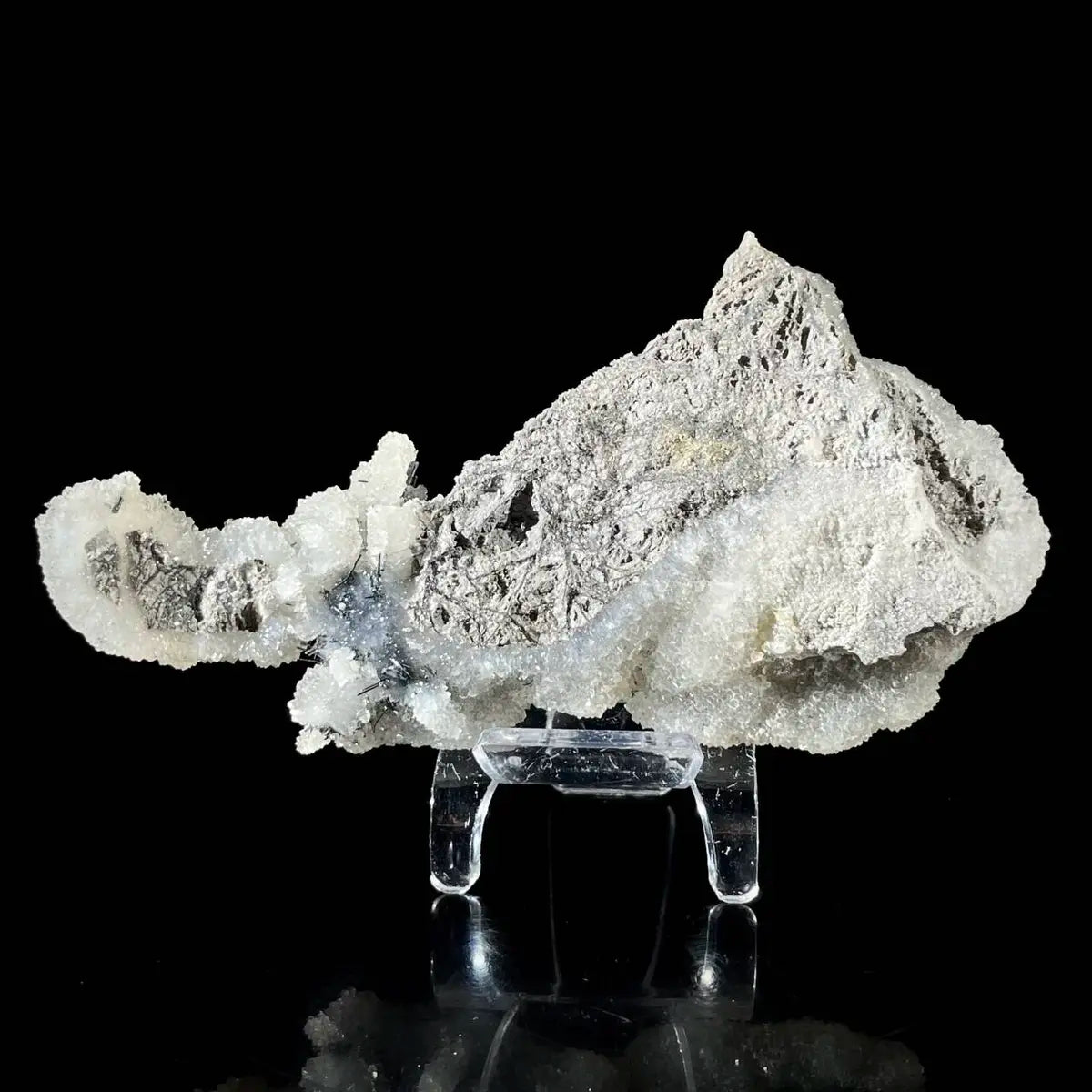 Stibnite with Sphalerite Association Crystal Cluster | Natural Sulfide Mineral Specimen from Guizhou, China | 157 g | 13*7*2 cm