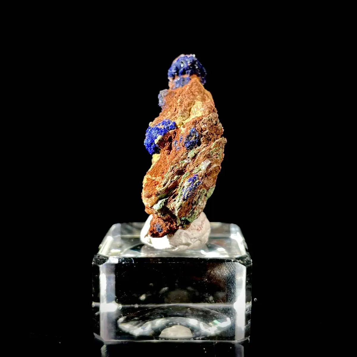 Anhui Azurite with Malachite Crystals on Matrix | Natural Copper Mineral Specimen | Rare Association Piece | 32 g | 5*4*2 cm