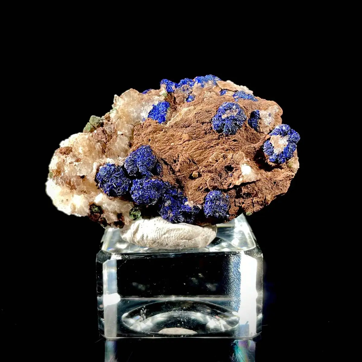 Anhui Azurite with Malachite Crystals on Matrix | Natural Copper Mineral Specimen | Rare Association Piece | 33 g | 6*3.5*1.5 cm