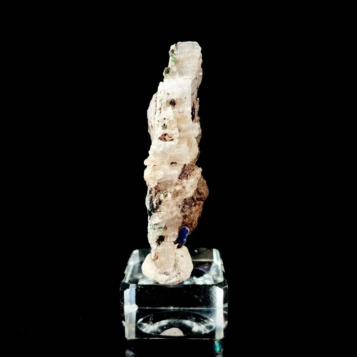 Anhui Azurite with Malachite Crystals on Matrix | Natural Copper Mineral Specimen | Rare Association Piece | 51 g | 8*3.5*2 cm