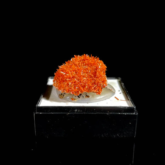 B54-Natural Australian Crocoite Crystal Specimen | Rare Lead Chromate Mineral on Matrix | Collector’s Grade | 2.5*2*1 cm