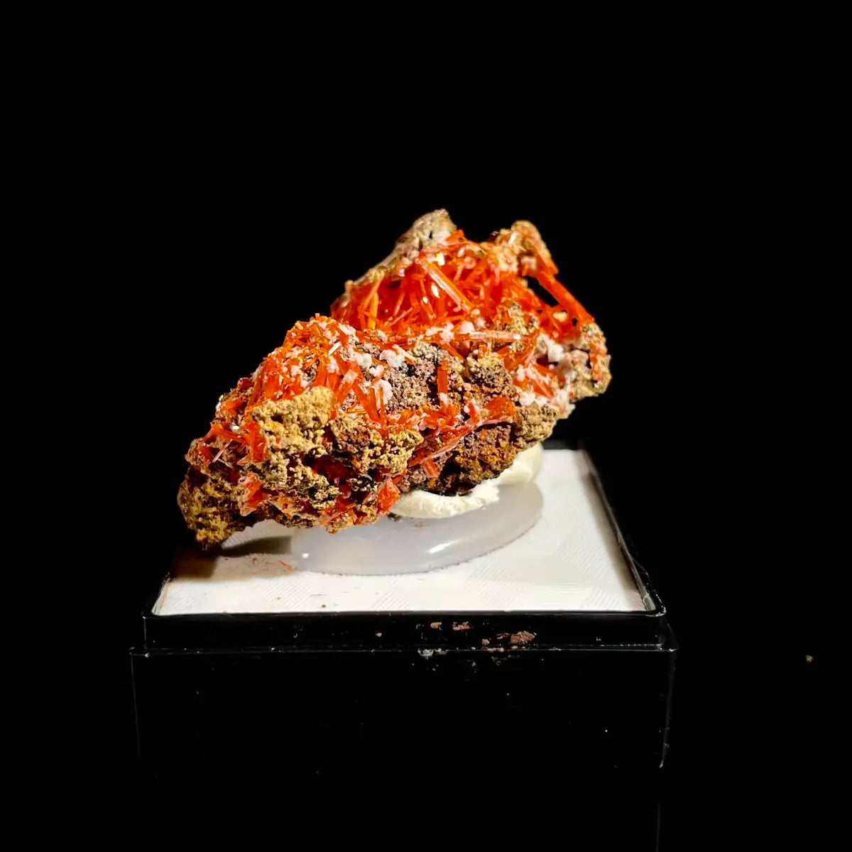 Natural Australian Crocoite Crystal Specimen | Rare Lead Chromate Mineral on Matrix | Collector’s Grade | 4*2.5*2.5 cm