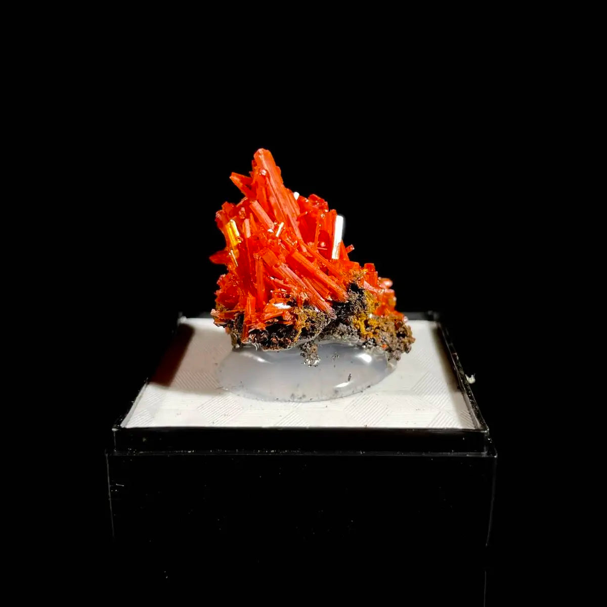 Natural Australian Crocoite Crystal Specimen | Rare Lead Chromate Mineral on Matrix | Collector’s Grade | 2.5*2.5*2 cm