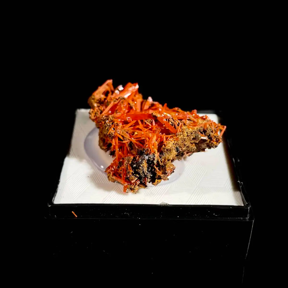 Natural Australian Crocoite Crystal Specimen | Rare Lead Chromate Mineral on Matrix | Collector’s Grade | 3.5*3*1.5 cm