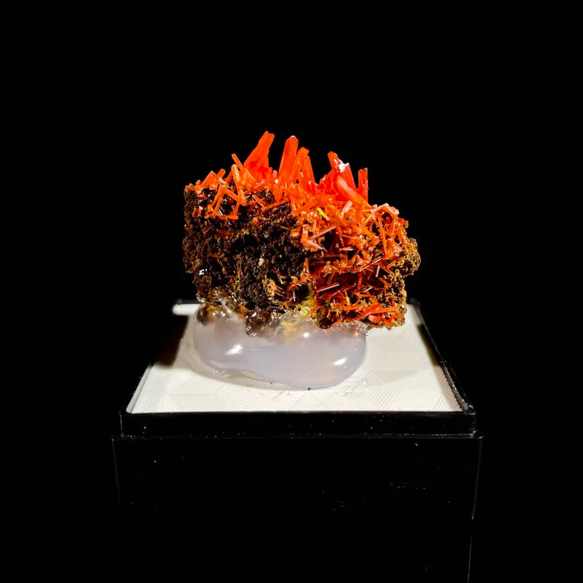 Natural Australian Crocoite Crystal Specimen | Rare Lead Chromate Mineral on Matrix | Collector’s Grade | 3*2.5*2 cm