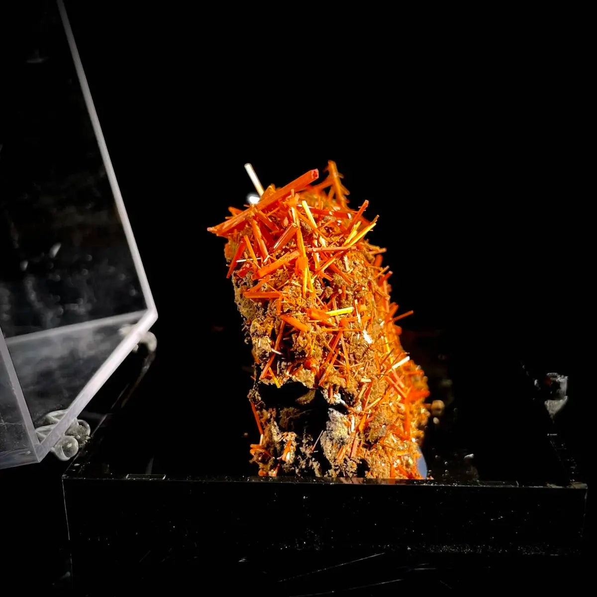 Natural Australian Crocoite Crystal Specimen | Rare Lead Chromate Mineral on Matrix | Collector’s Grade | 6*4.5*2 cm