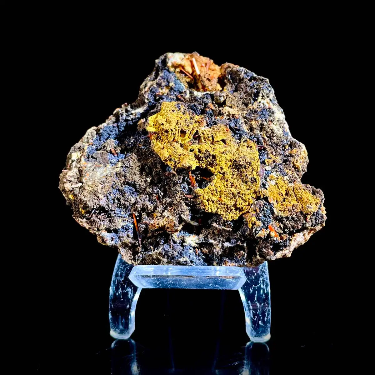Natural Australian Crocoite Crystal Specimen | Rare Lead Chromate Mineral on Matrix | Collector’s Grade | 7.5*6.5*3 cm