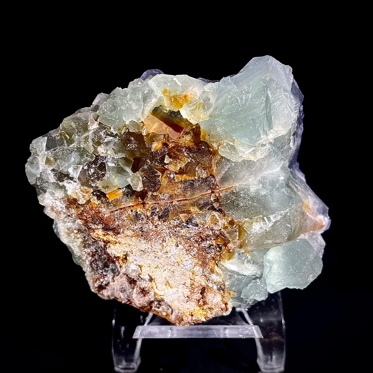 Natural Bule Fluorite Crystal Specimen | Hunan, China | 240g | 7*6*4cm