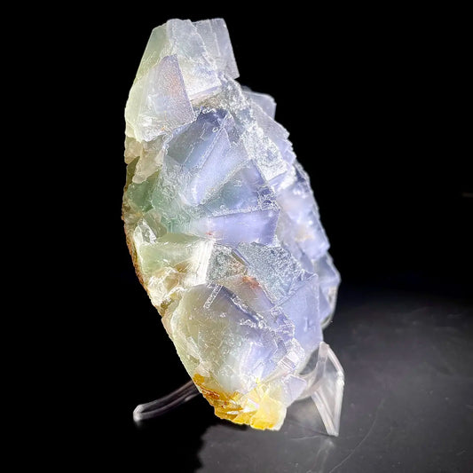 Natural Bule Fluorite Crystal Specimen | Hunan, China | 1350g |15*13*4.5cm