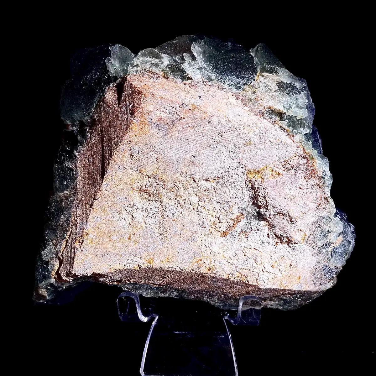 Natural Bule Fluorite Crystal Specimen | Hunan, China | 1350g |15*13*4.5cm