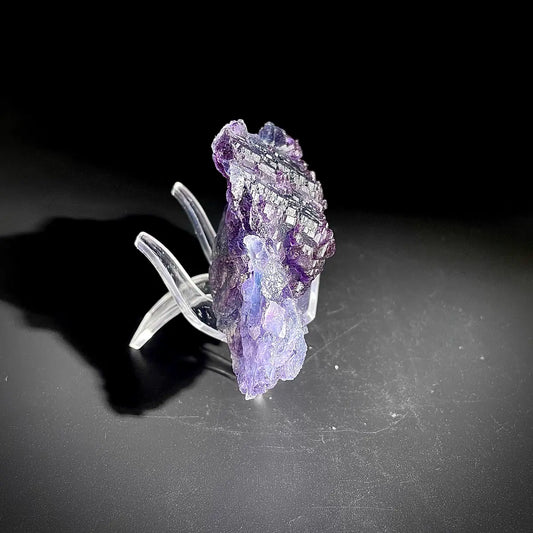 Natural Purple Fluorite Crystal Specimen |Zhejiang, China | 180g | 10.5*6.5*3.5cm